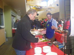 Serving AK grown food at the 2011 Charity Walk